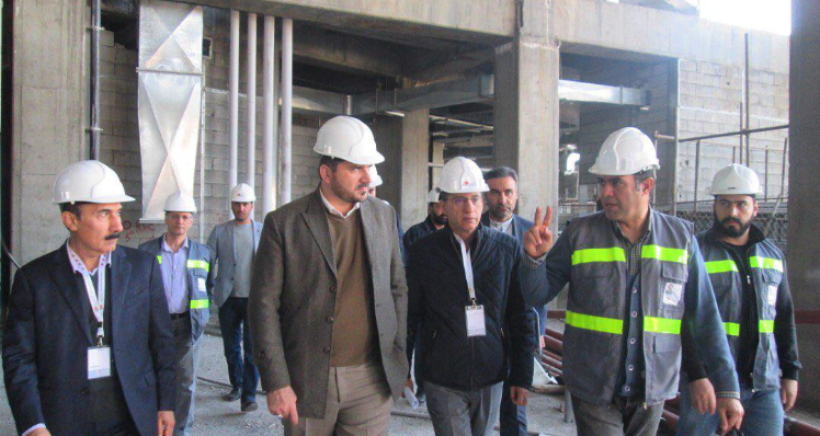 بازدید جناب آقای مهندس منصوری از پروژه بیمارستان ۴۰۰ تختخوابی دزفول
