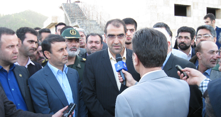 Minister of health and medical education visited 160-bed hospital of Talesh