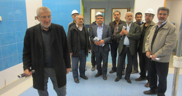  Mr. Saeedikia and Mr. Barzegari visited the 237-bed hospital of Ahvaz project